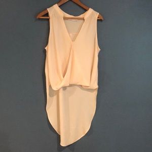 Light Peach Sleeveless Blouse